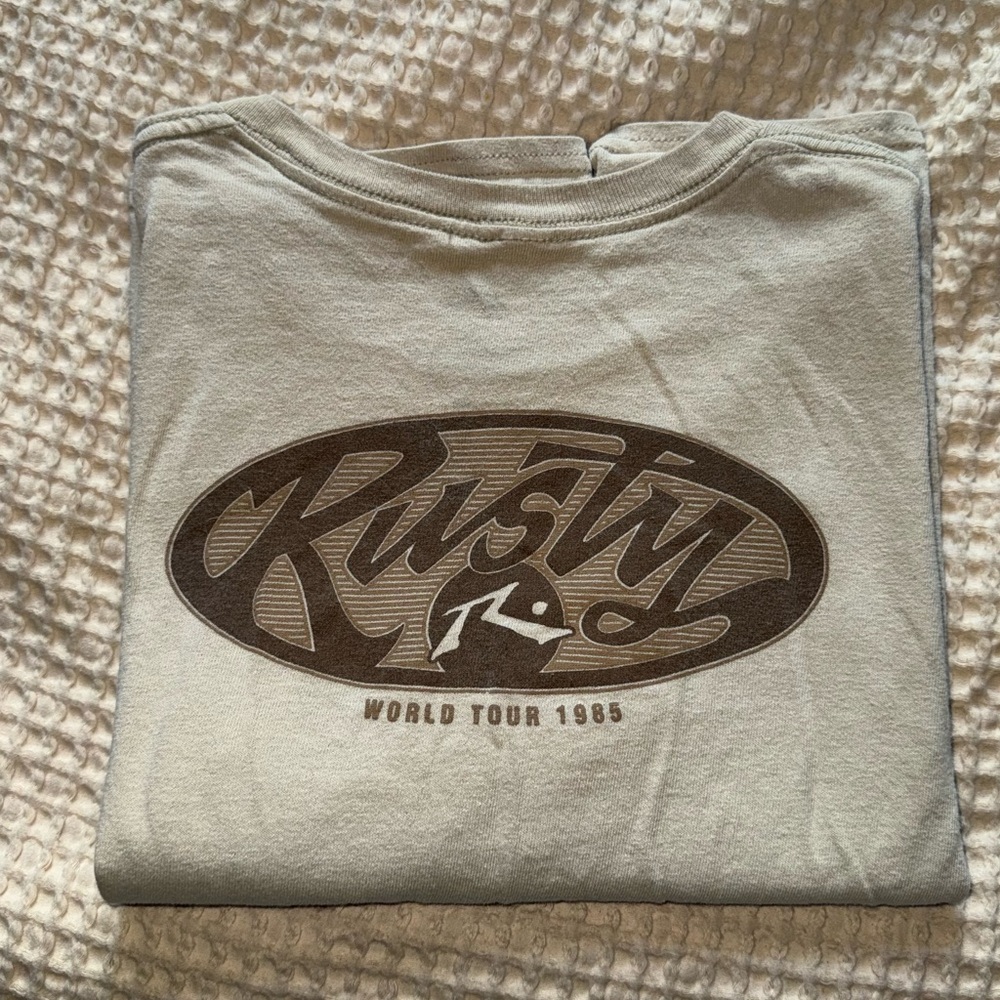 Cropped Rusty cotton t-shirt